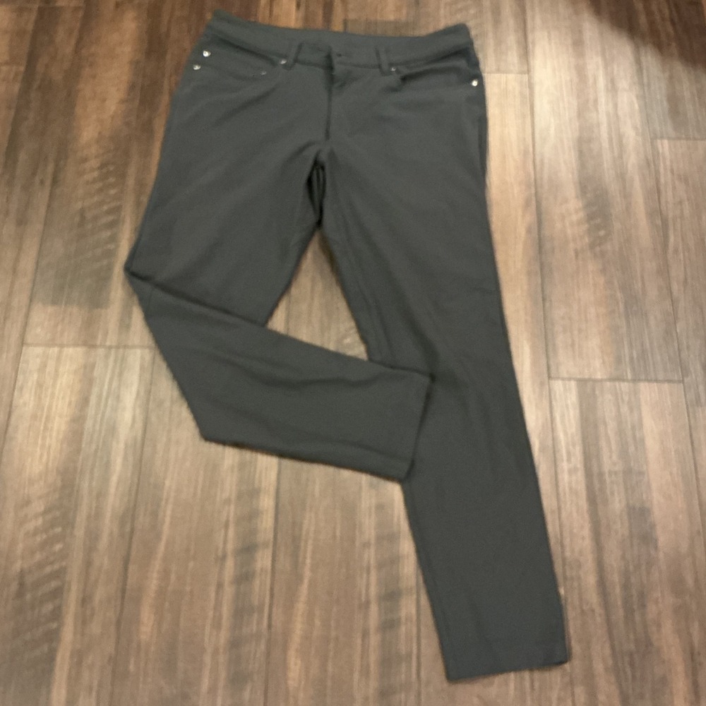 Lululemon Commission Pant Slim Warpstreme Grey 5-Pocket Commuter Pants 32 x 28